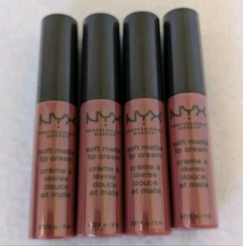 (4) NYX Soft Matte Lip Cream Shanghai SMLC56 NEW SEALED